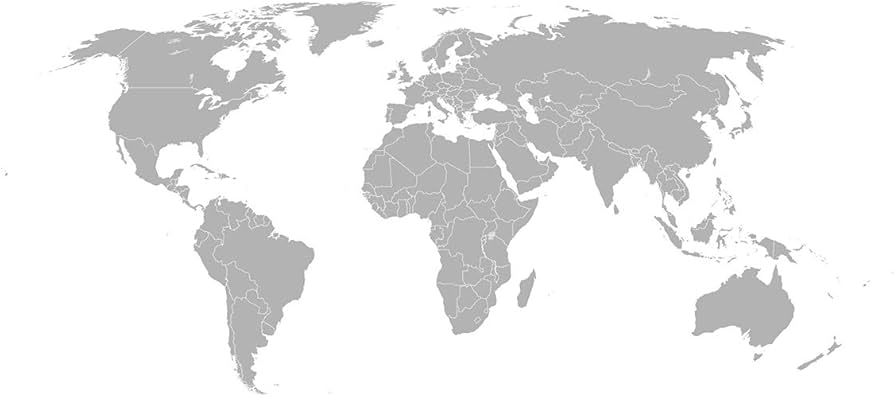 8 x 10 printable world map