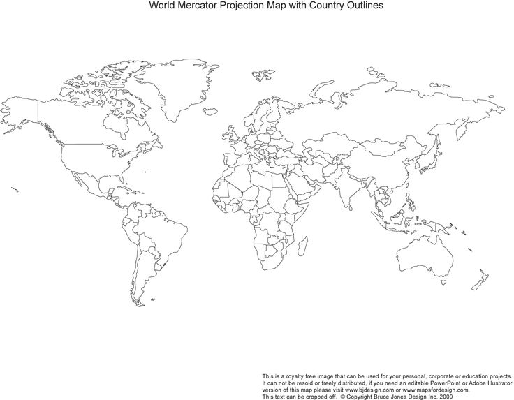 Large World Maps - 10 Free PDF Printables | Printablee