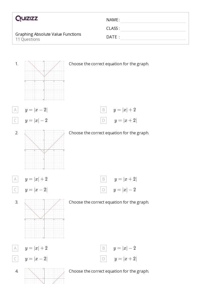50+ absolute value worksheets for 9th Grade on Quizizz | Free ...