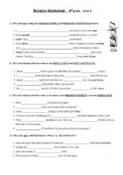 Grammar revision Worksheet - 8th grade - ESL worksheet by ...