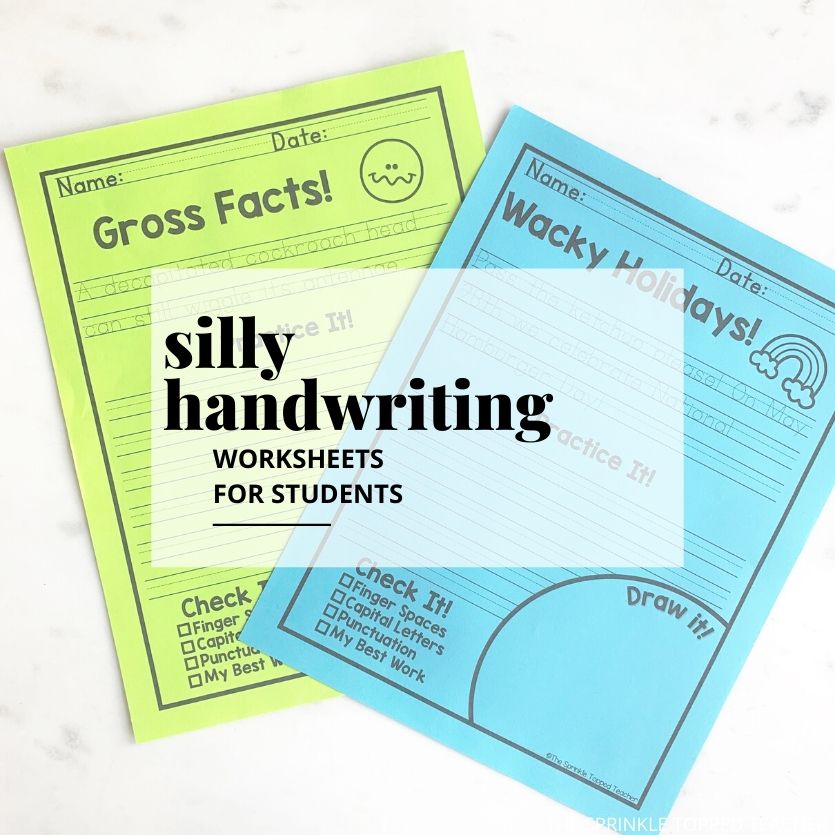 8th grade handwriting worksheet