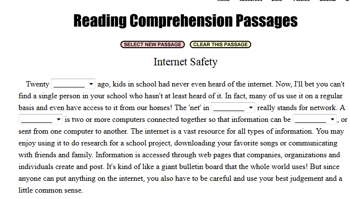 8th grade main idea worksheet