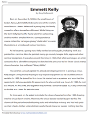8th Grade Reading Comprehension Worksheets