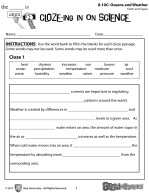8th grade science worksheet pdf