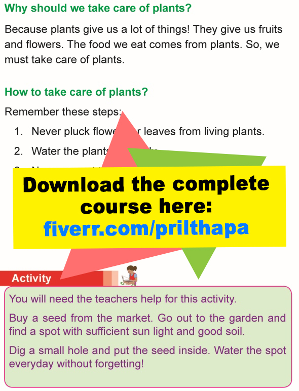 8th grade science worksheet plants