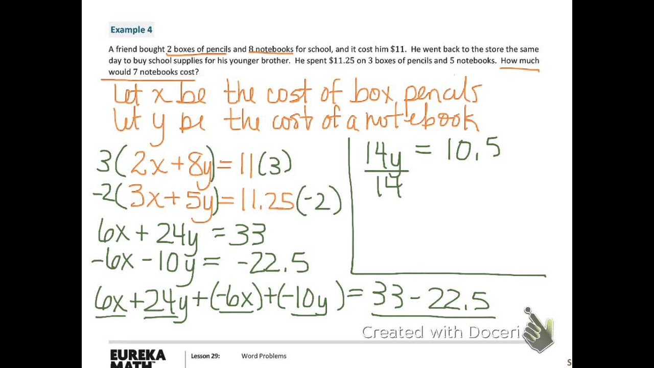 8th grade word problems worksheet