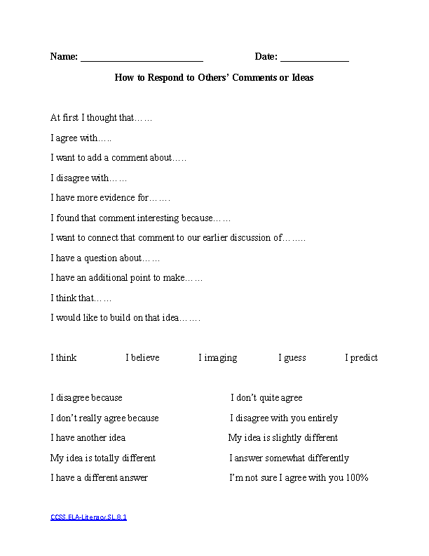 English Worksheets | 8th Grade Common Core Worksheets