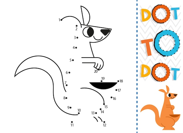 Premium Vector | Dot to dot worksheet for kids. Connection dot ...