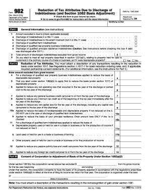 2018-2024 Form IRS 982 Fill Online, Printable, Fillable, Blank ...