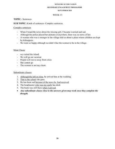Grade 9 - Worksheets - English Language