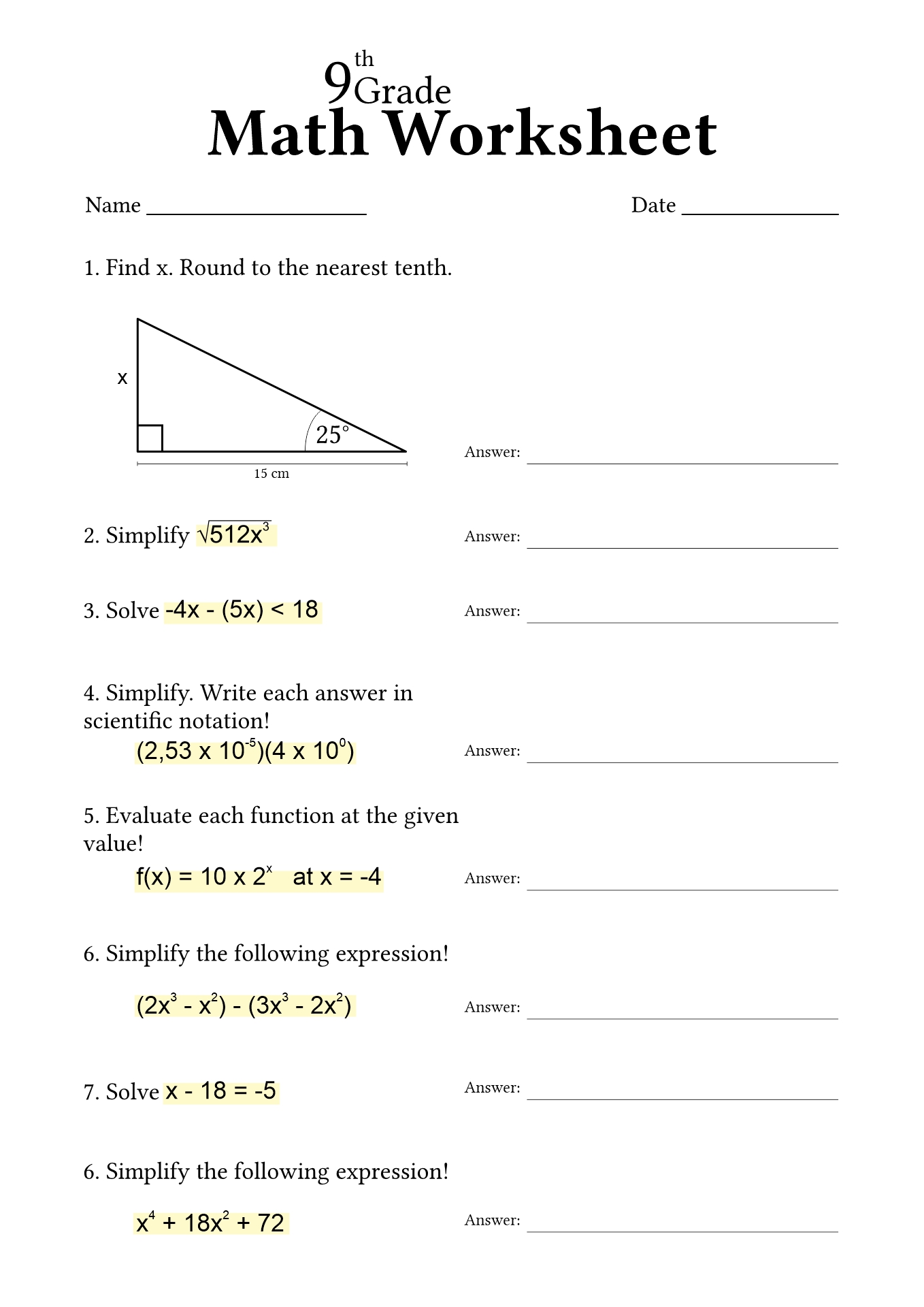 17 9th Grade Worksheets Spelling Words - Free PDF at worksheeto.com