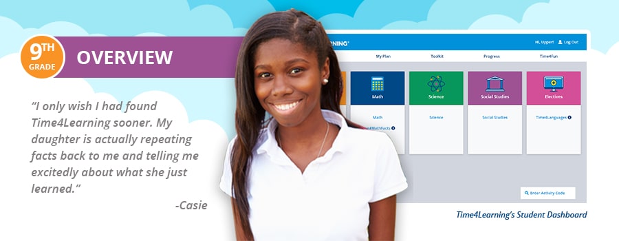 Ninth Grade Homeschool Core Curriculum | Time4Learning