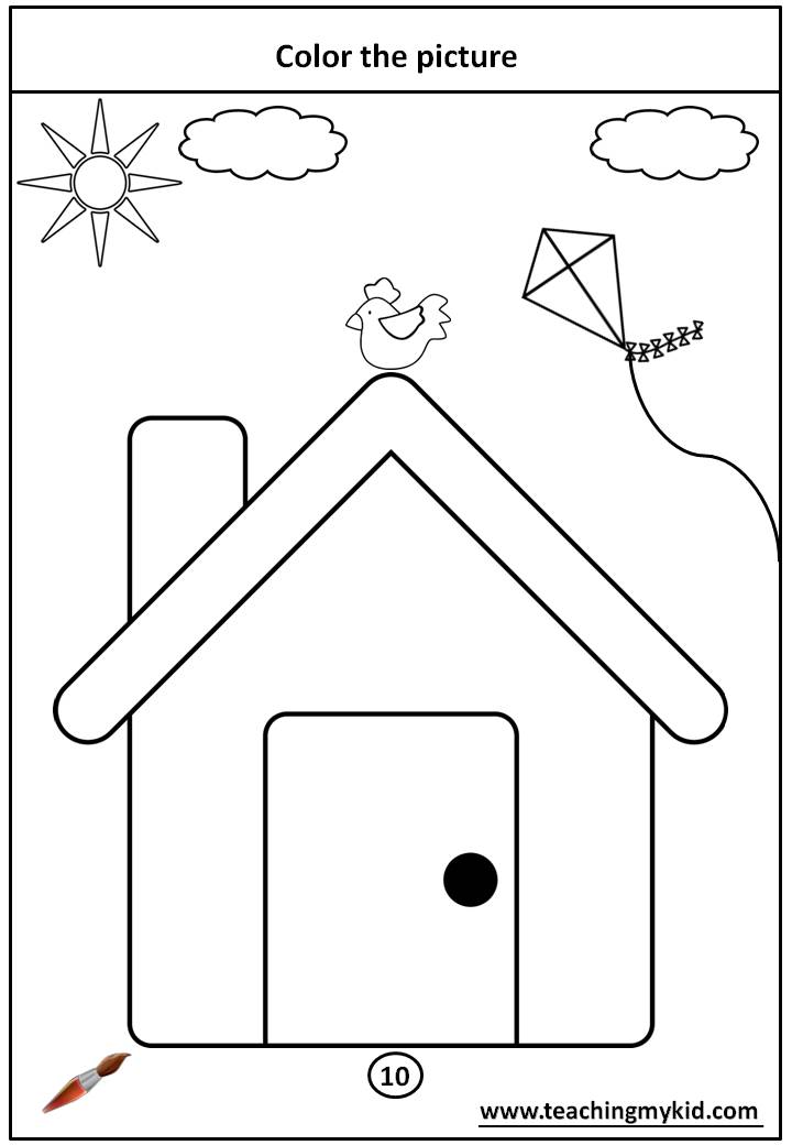 a an the worksheet for kids