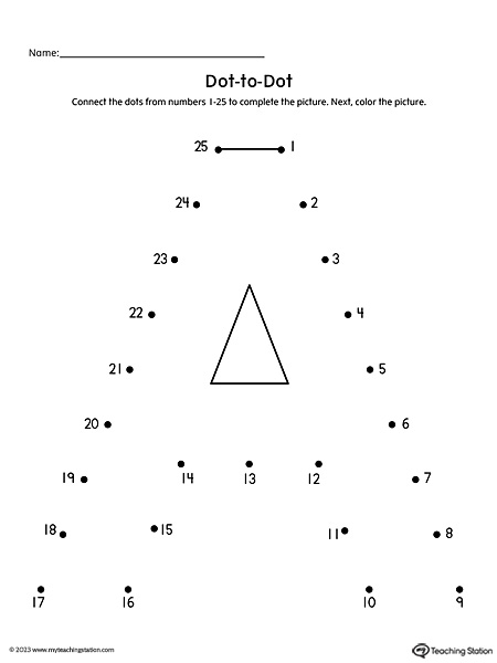 FREE* Dot-to-Dot Letter A Printable Worksheet | MyTeachingStation.com