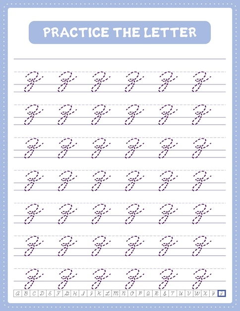 a to z handwriting worksheet