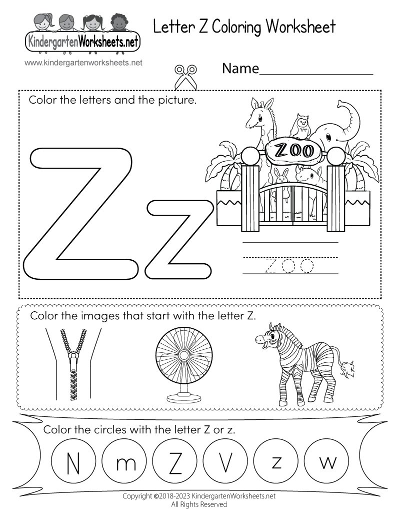 a to z worksheet