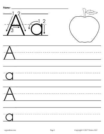 FREE Preschool Letter A Worksheets and Printables Ages 3-4 Years ...