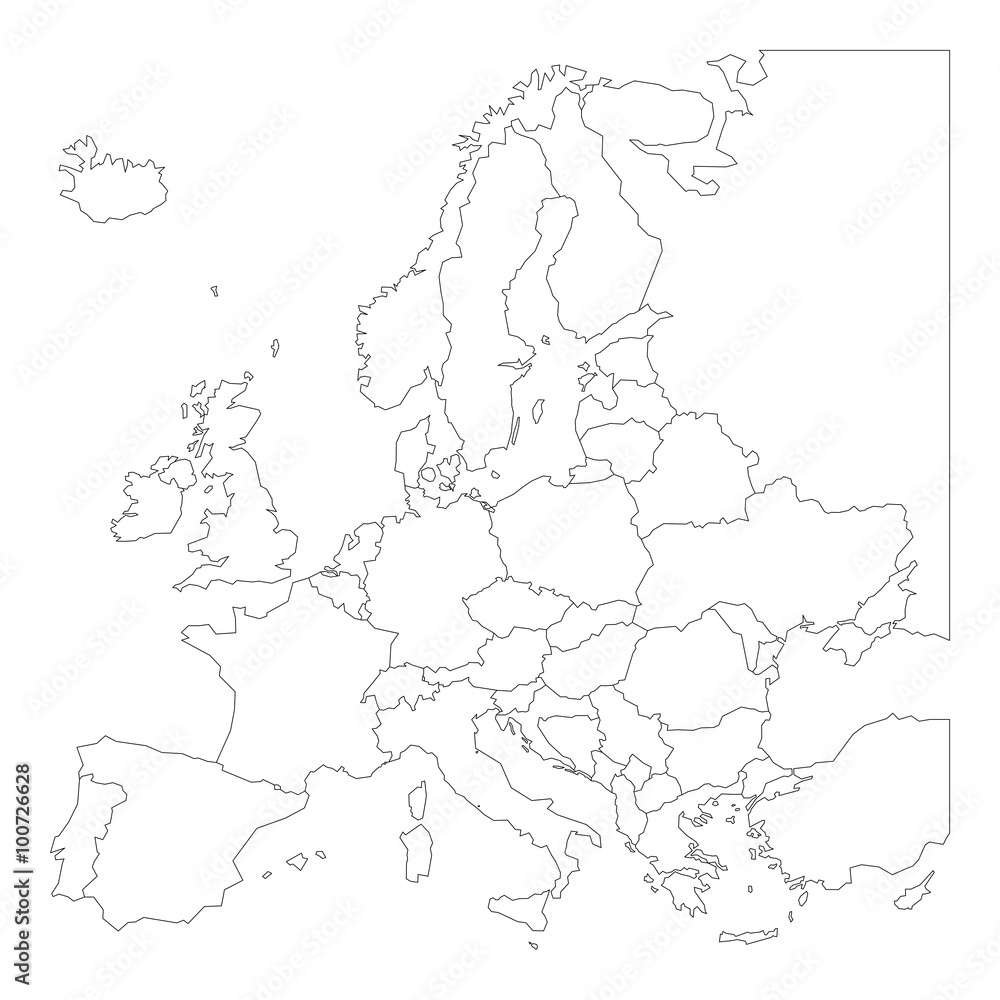 a3 printable europe map