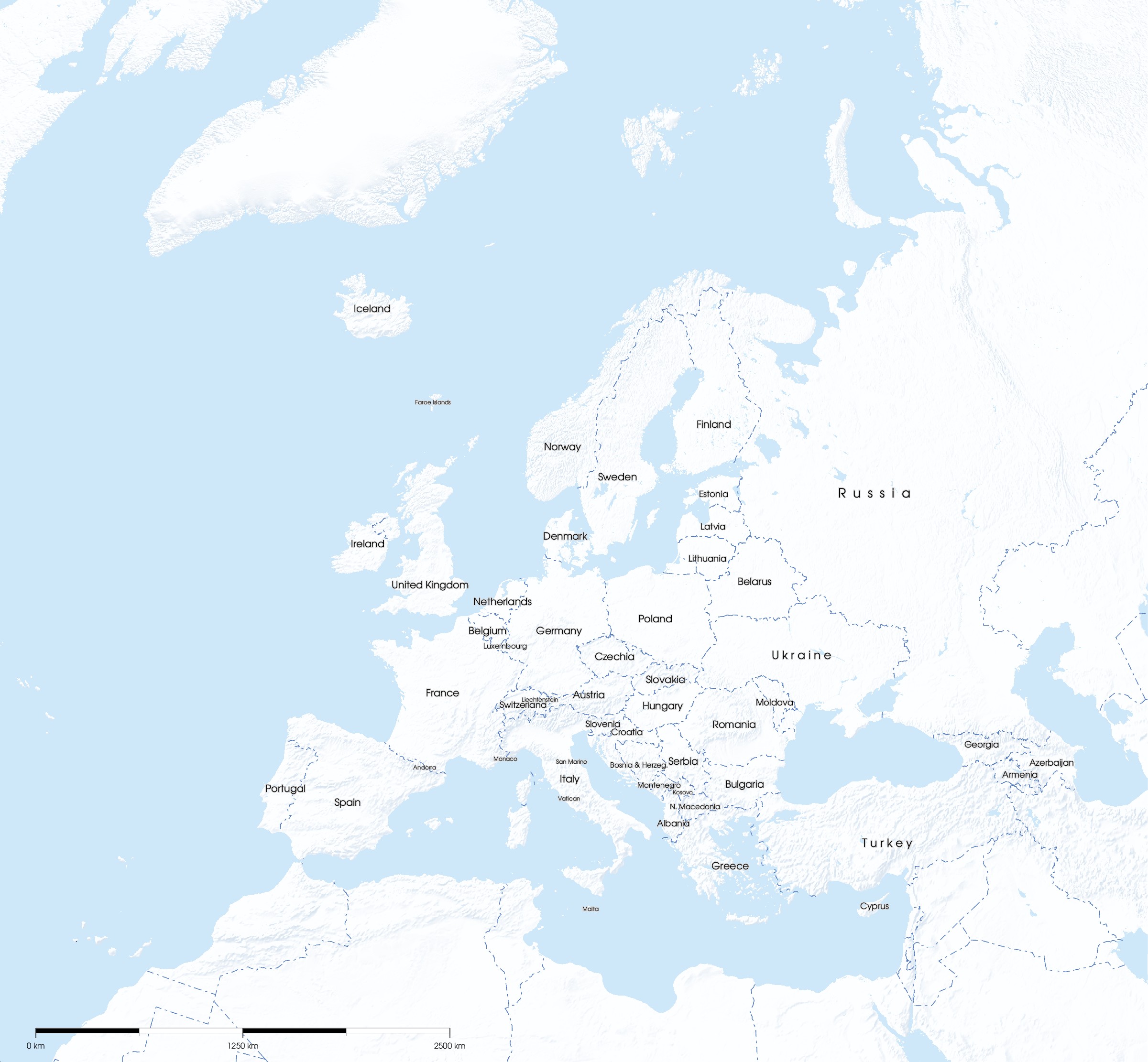 Free Maps of Europe | Mapswire - Worksheets Library