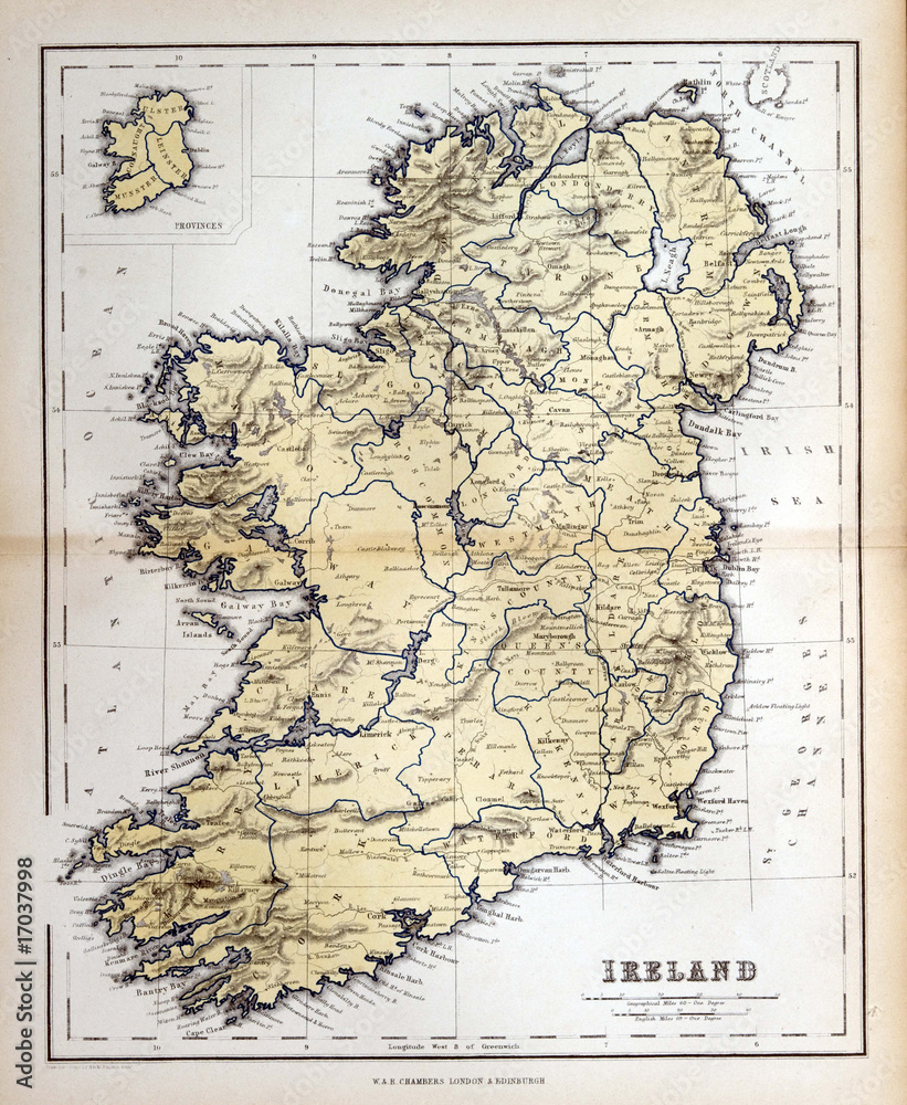a3 printable map of ireland