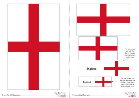England Flag Printable