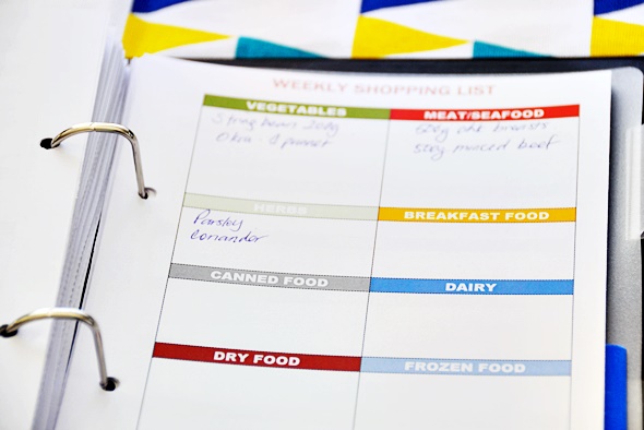 Recreation . Organised] Free Printables on Meal Planning &  Grocery ...