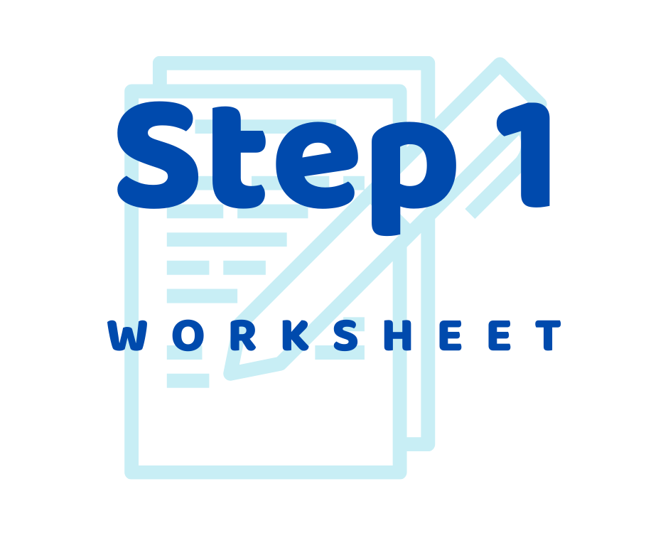 aa 1st step worksheet