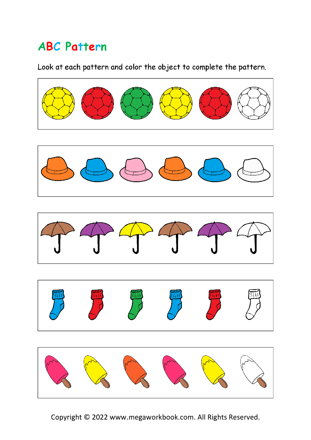 Patterns For Preschool - Patterns For Kindergarten - Pattern ...