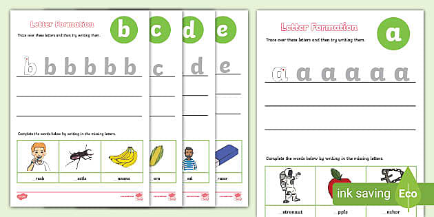 abc alphabet writing worksheet