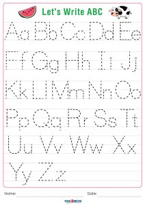 Free Printable Letter (Alphabet) Tracing Worksheets