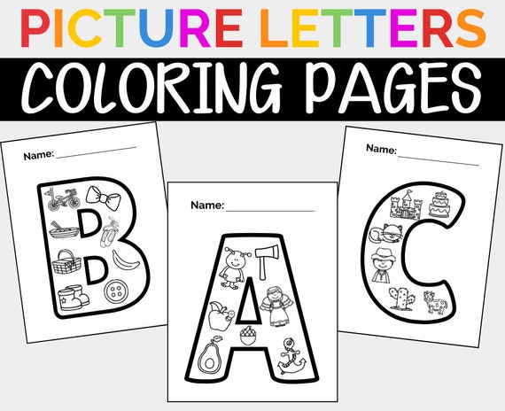 Alphabet Picture Letters Coloring Pages Printable Coloring Pages ...