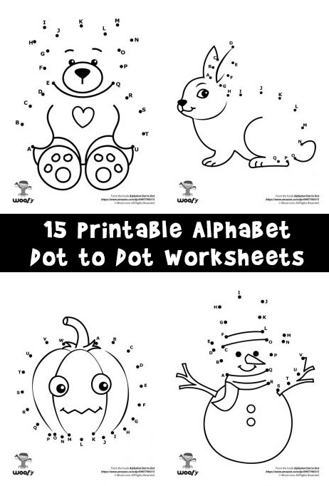Printable Alphabet Dot to Dot Worksheets | Woo! Jr. Kids ...