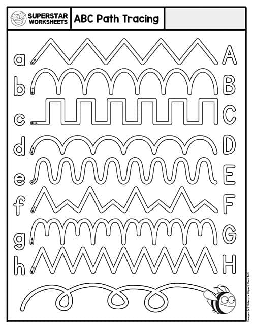 abc dotted worksheet