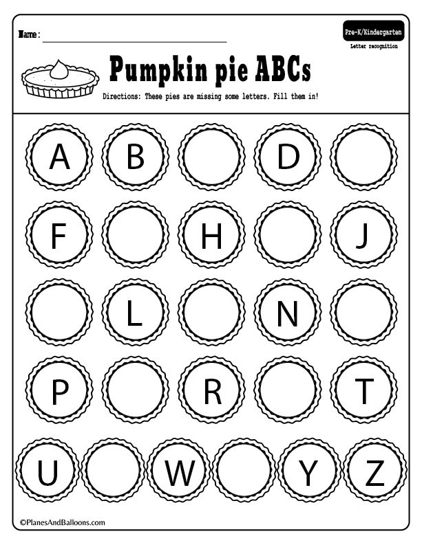 abc for kindergarten worksheet
