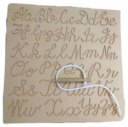 Woooden Capital And Samll abc Cursive Writing Practice Tracing ...