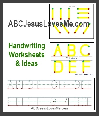 ABC Jesus Loves Me | Teaching homeschool, Preschool writing ...