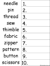 Put the Words in Alphabetical Order Worksheets - EnchantedLearning.com