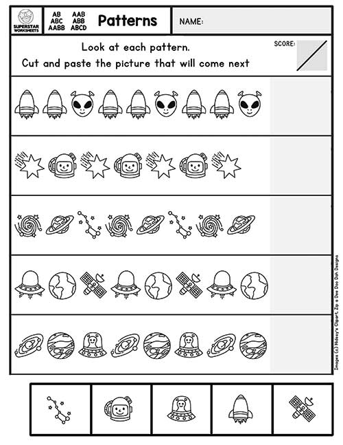Pattern Worksheets -Worksheets Library