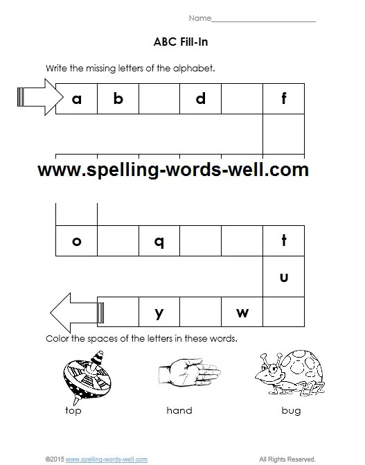 Abc Kindergarten Worksheets