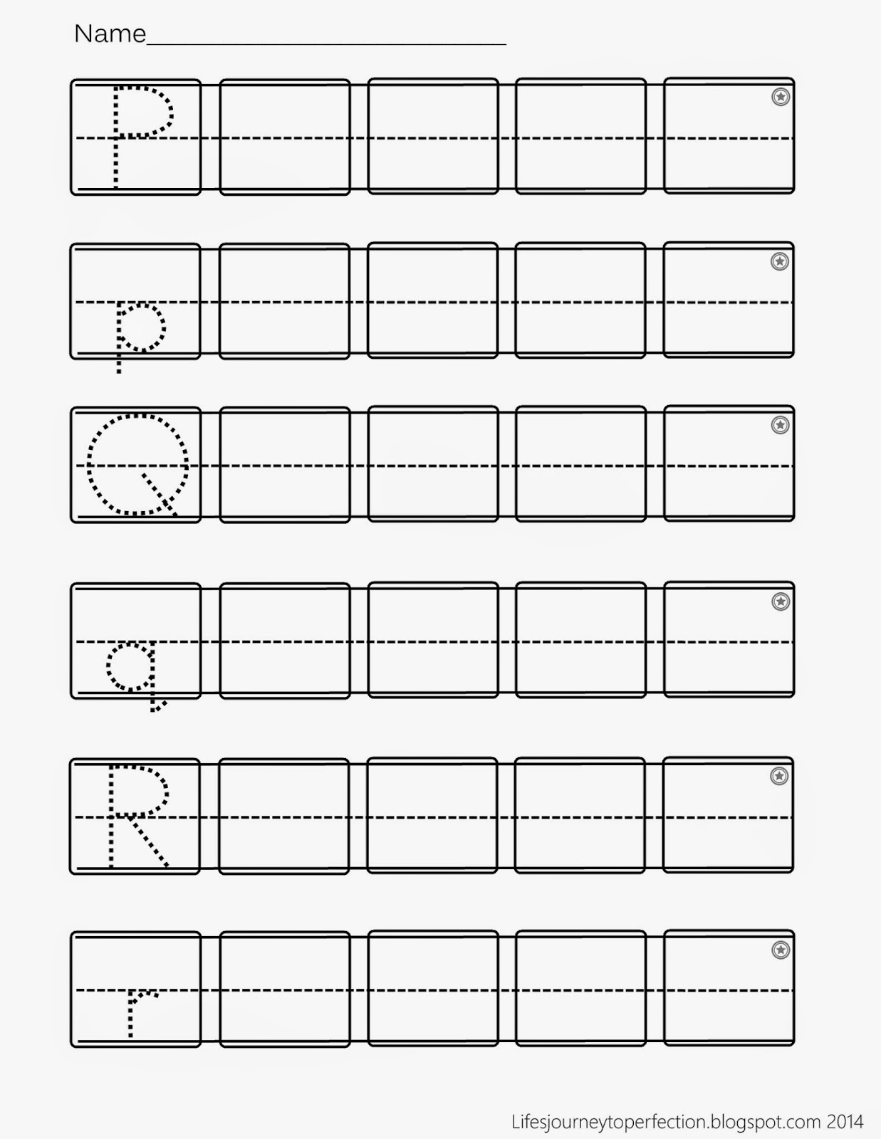 Lifes Journey To Perfection: Preschool Practice ABC Writing ...