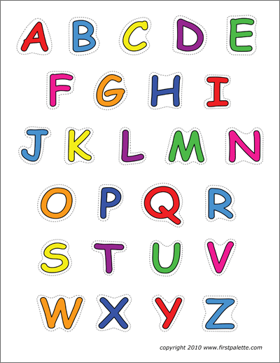 Alphabet Upper Case Letters | Free Printable Templates &  Coloring ...