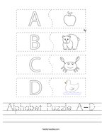 Alphabet Worksheets - Twisty Noodle