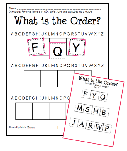 abc sheets for kindergarten