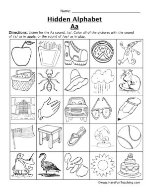 Letter Sounds Worksheets  