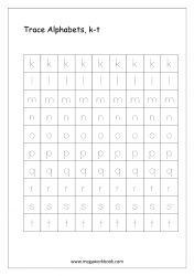 Free Printable Tracing Letters - Letter Tracing Lowercase - ABC ...