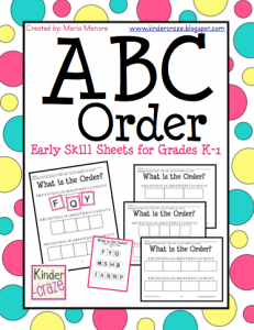 ABC Order Intro and FREEBIE