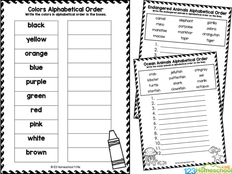 abc worksheet for 1st grade