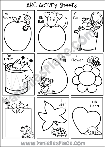 abc worksheet for kindergarten