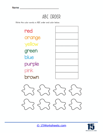 ABC Order Worksheets - 15 Worksheets Library