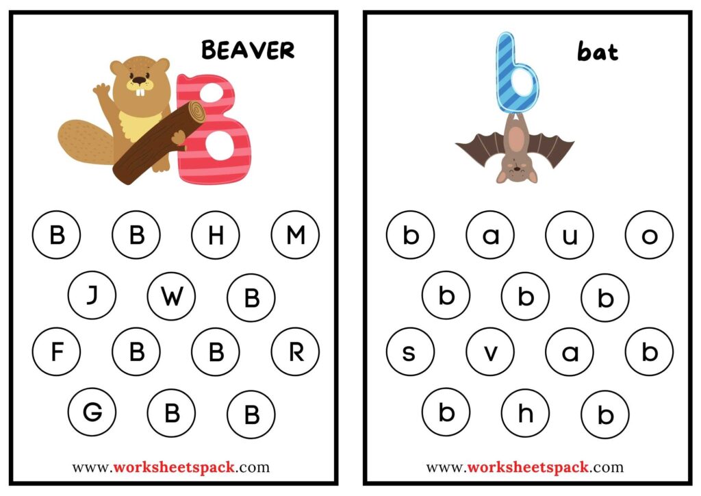ABC Worksheets for Kindergarten Printables PDF - worksheetspack